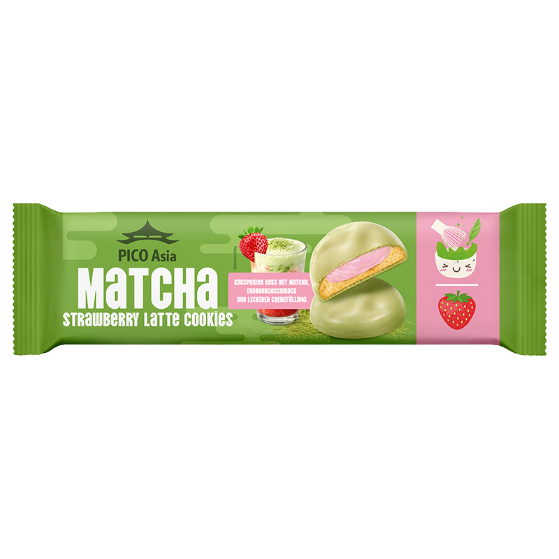 Strawberry Matcha Latte Cookies