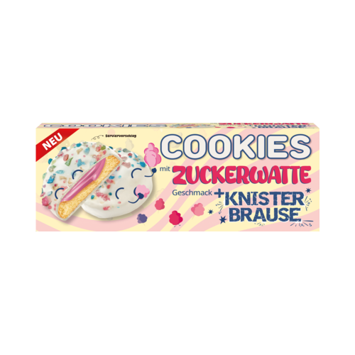 Cookies Zuckerwatte Style mit Knisterbrause